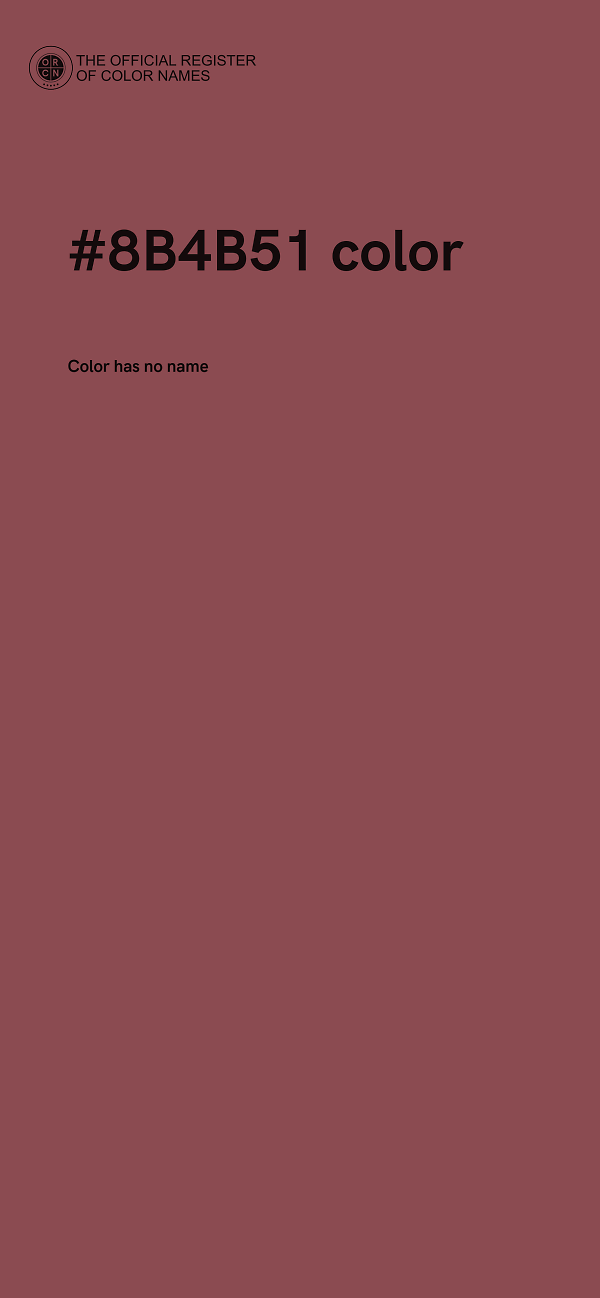 #8B4B51 color image