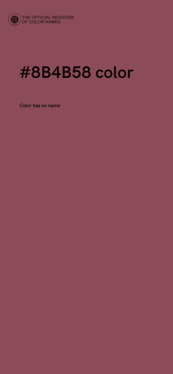 #8B4B58 color image