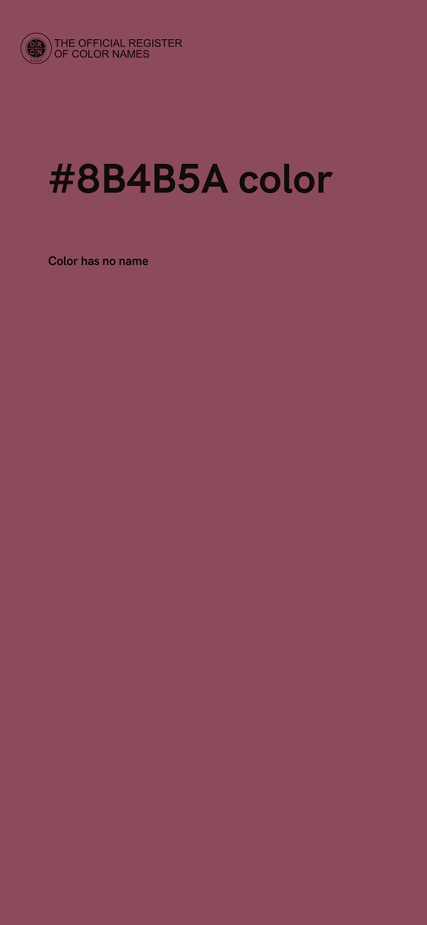 #8B4B5A color image