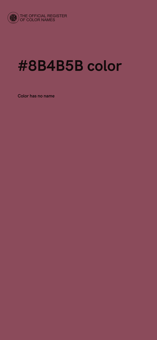 #8B4B5B color image