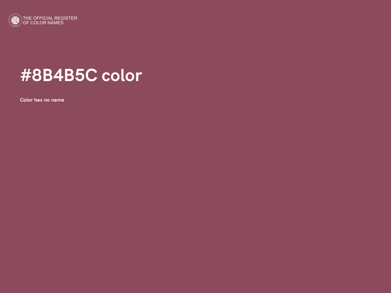 #8B4B5C color image