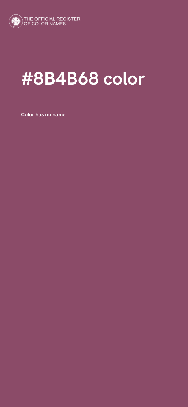 #8B4B68 color image