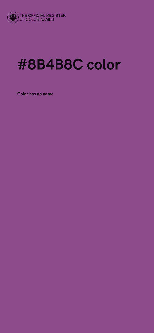 #8B4B8C color image