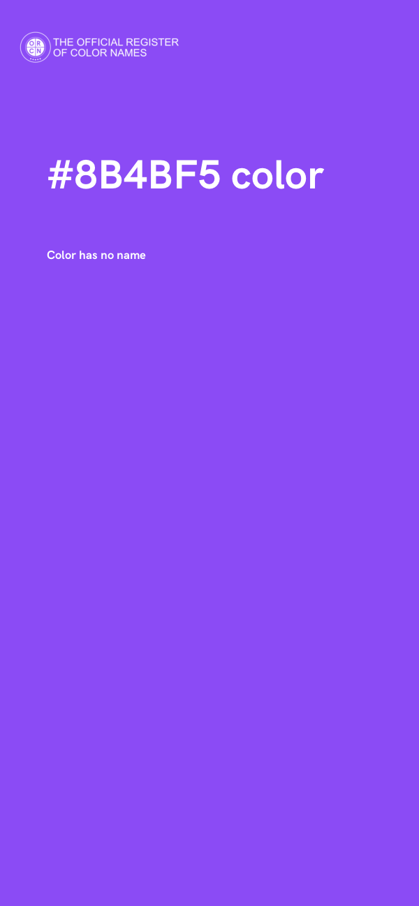 #8B4BF5 color image