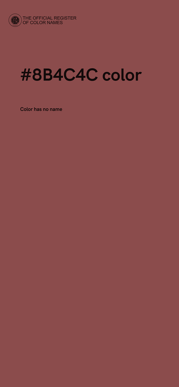 #8B4C4C color image