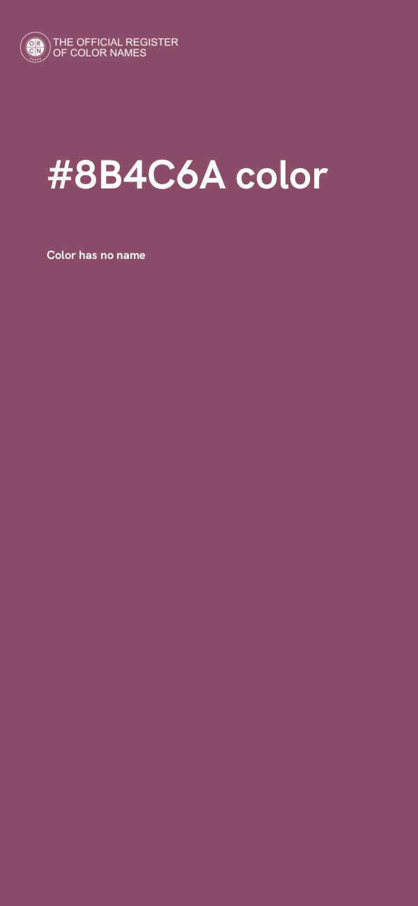 #8B4C6A color image