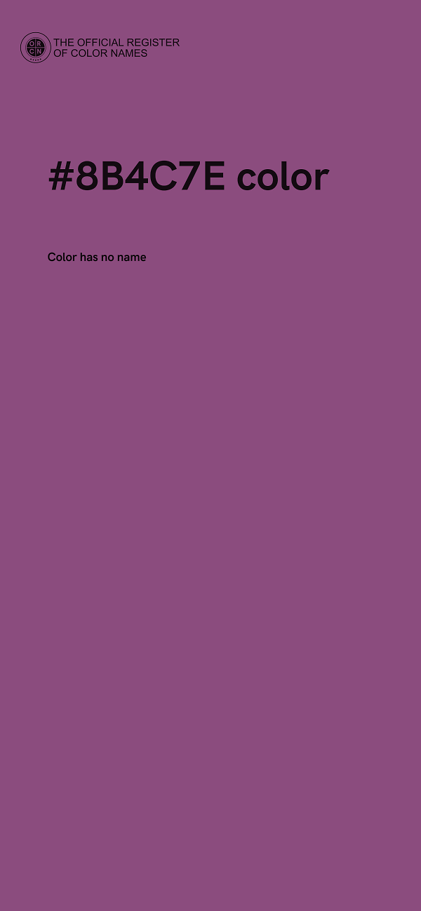#8B4C7E color image