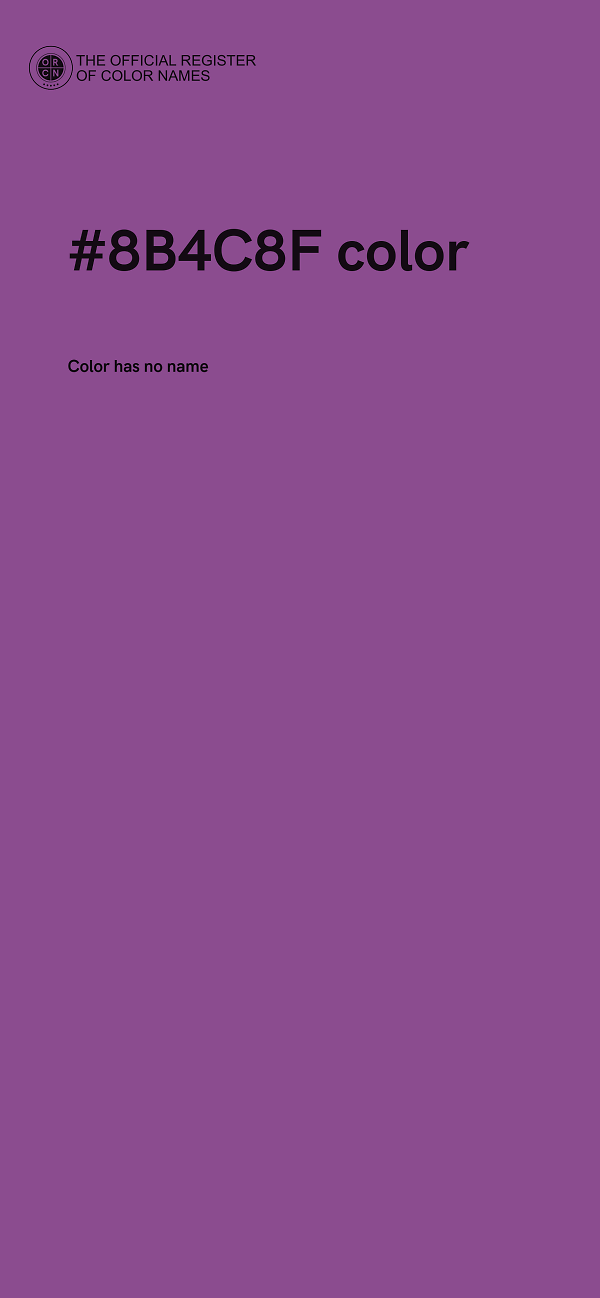 #8B4C8F color image