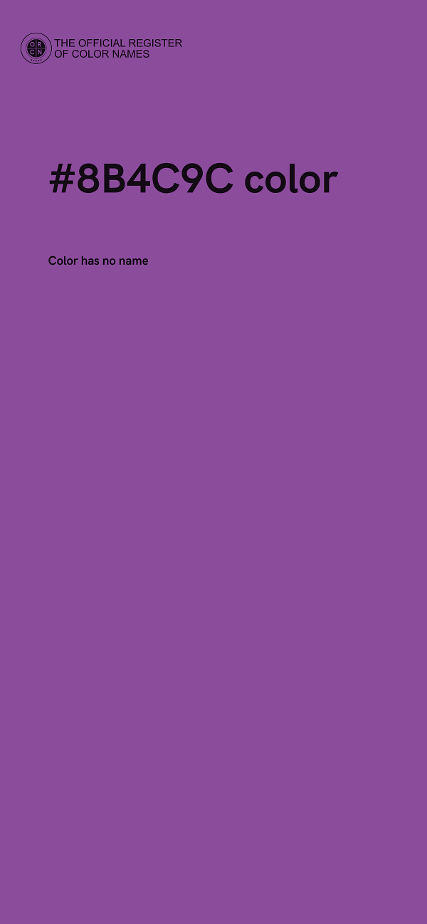 #8B4C9C color image