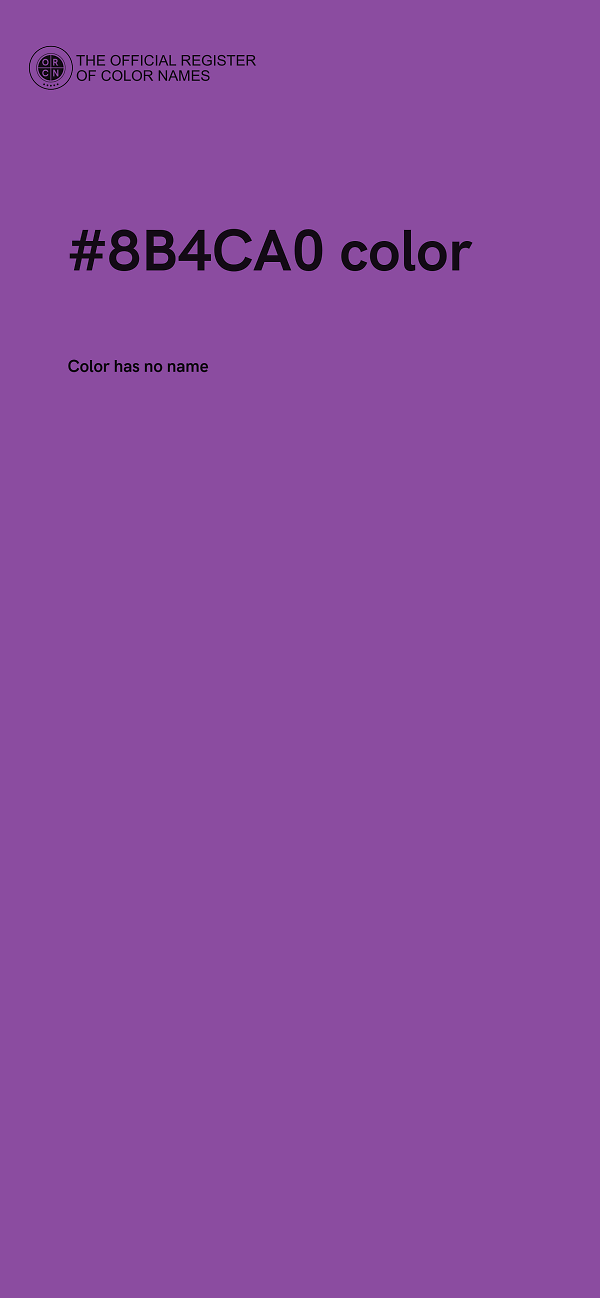 #8B4CA0 color image