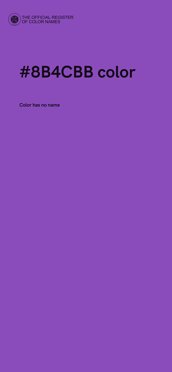 #8B4CBB color image