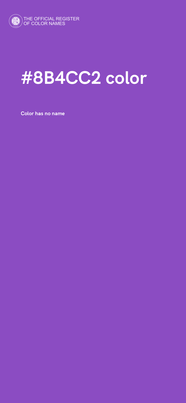 #8B4CC2 color image