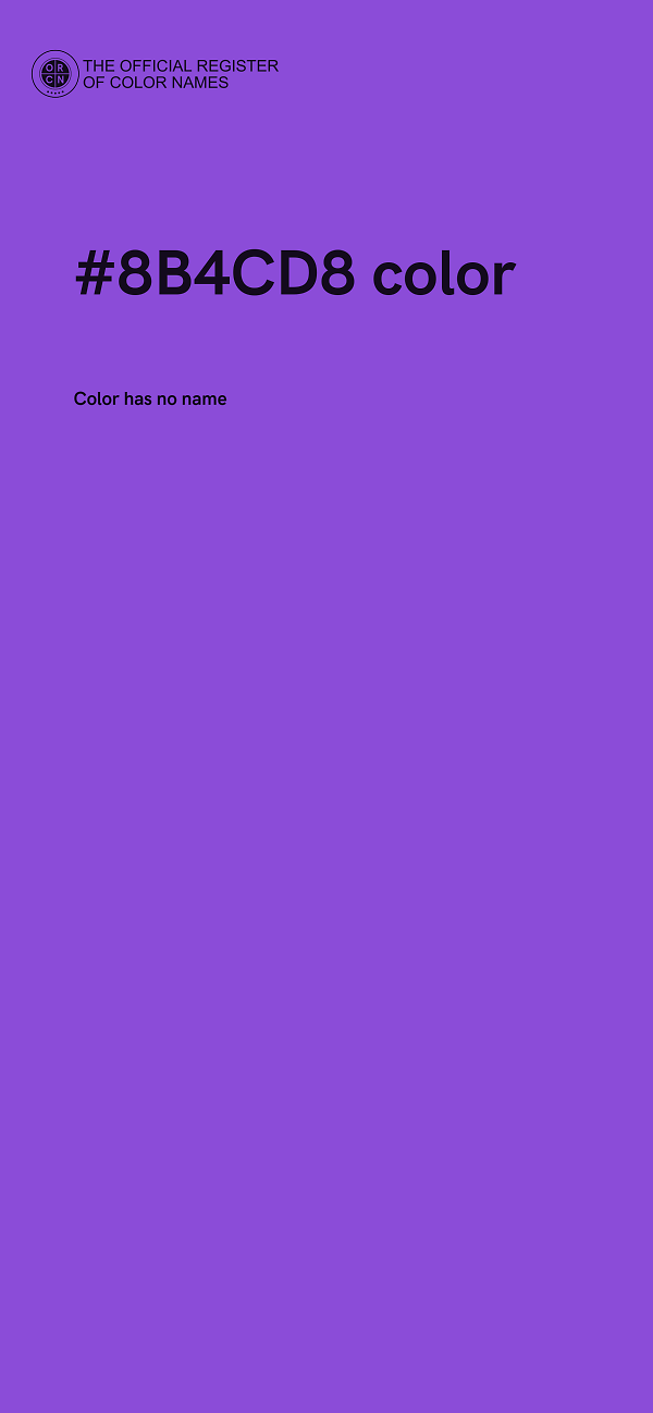 #8B4CD8 color image