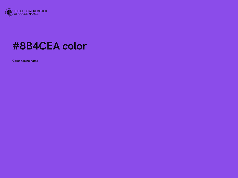 #8B4CEA color image