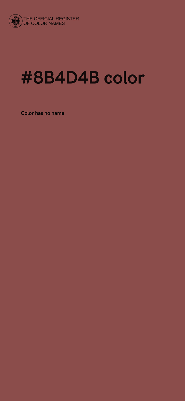 #8B4D4B color image