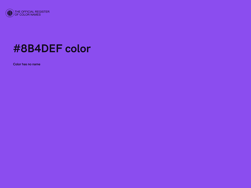 #8B4DEF color image