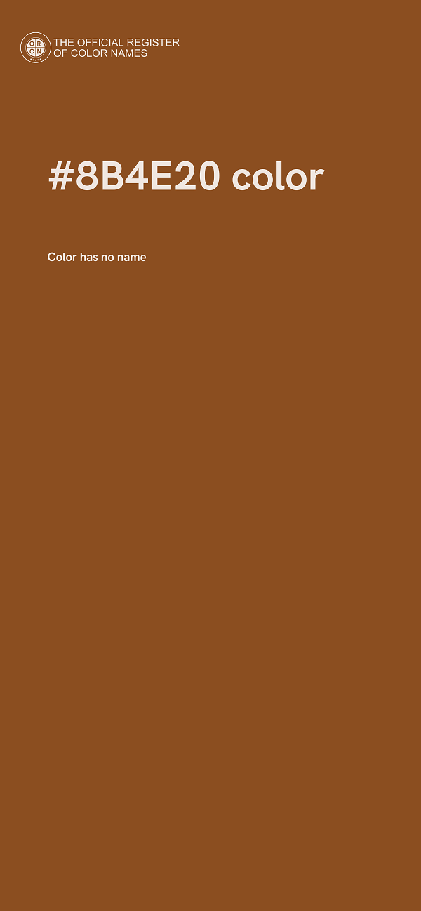 #8B4E20 color image