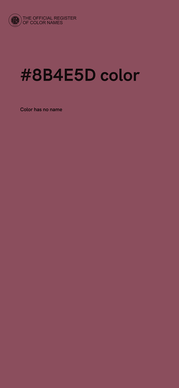 #8B4E5D color image