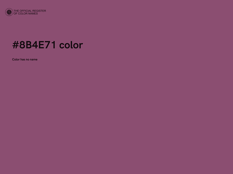 #8B4E71 color image