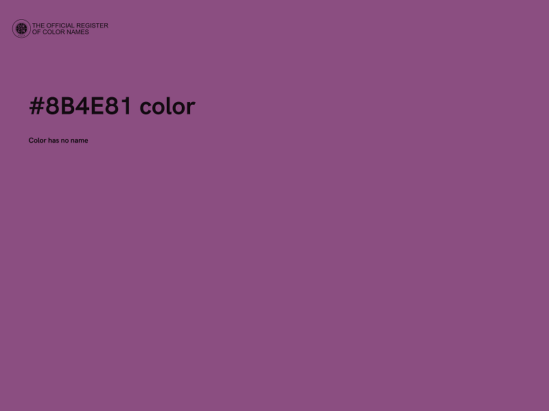 #8B4E81 color image