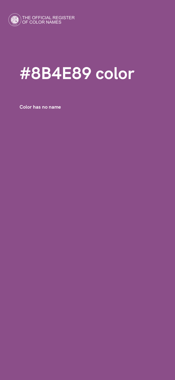 #8B4E89 color image