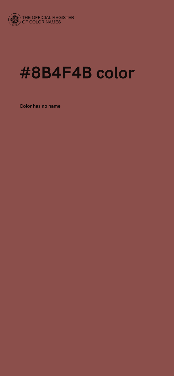 #8B4F4B color image