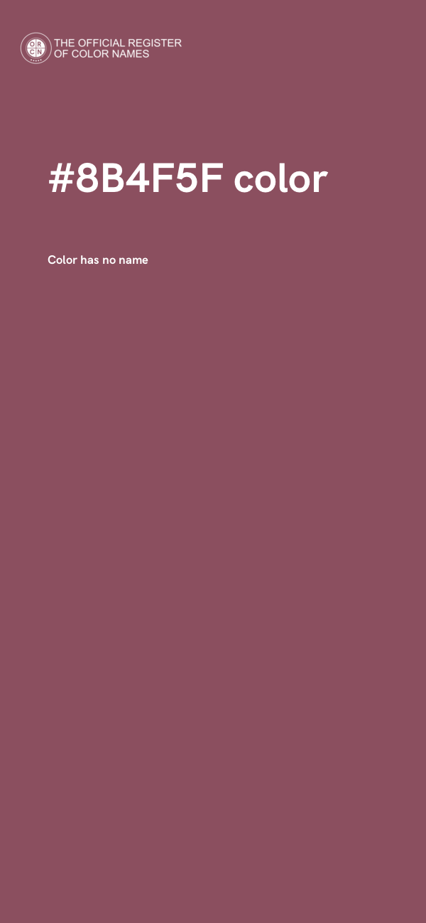 #8B4F5F color image