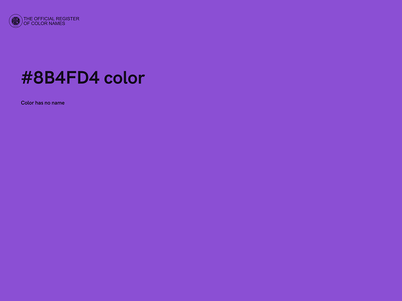 #8B4FD4 color image