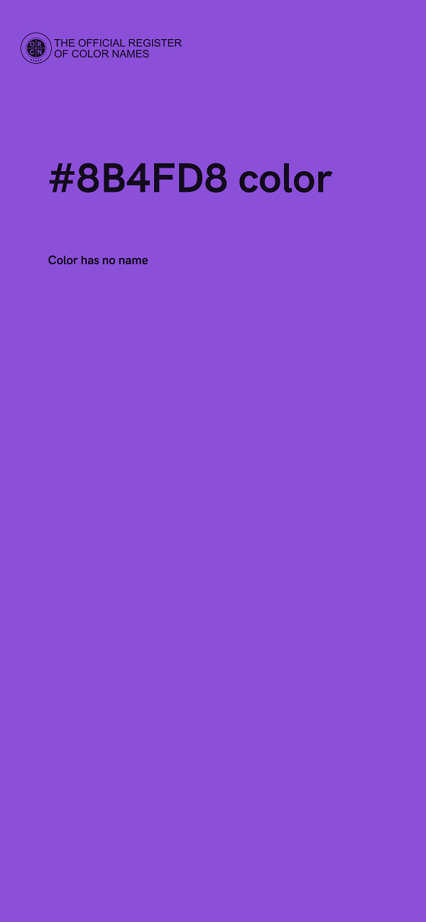 #8B4FD8 color image