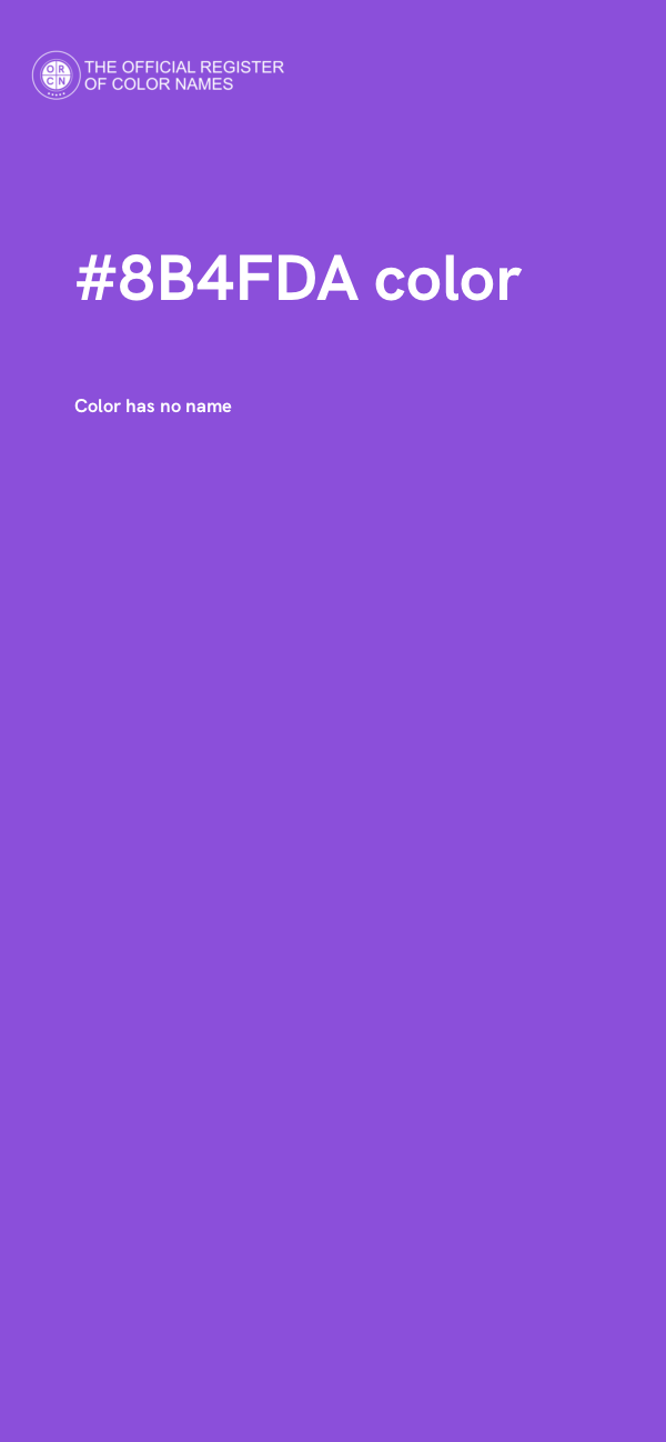 #8B4FDA color image