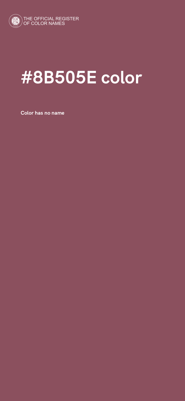 #8B505E color image