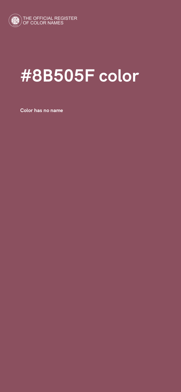 #8B505F color image