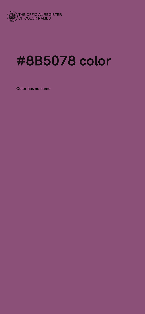 #8B5078 color image