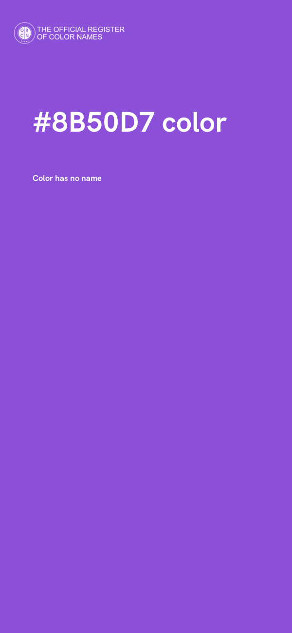 #8B50D7 color image