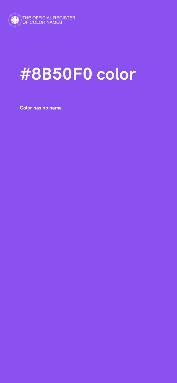 #8B50F0 color image