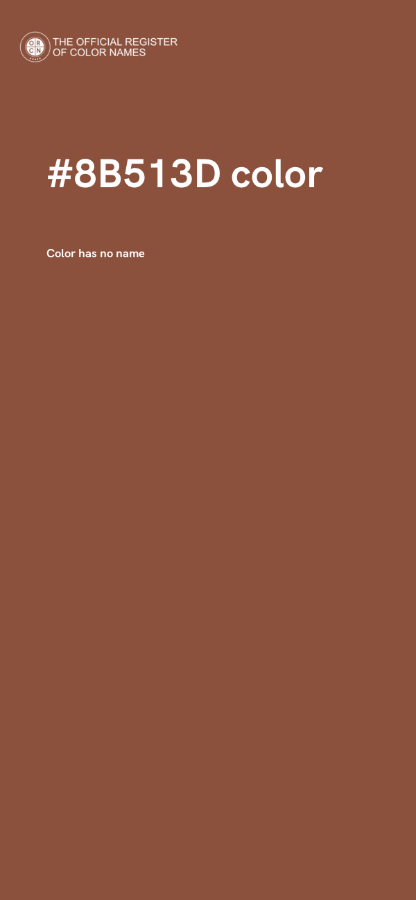 #8B513D color image