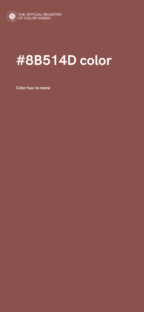 #8B514D color image
