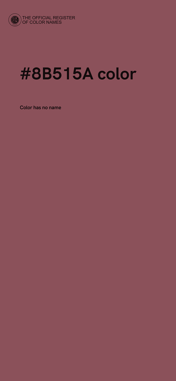 #8B515A color image