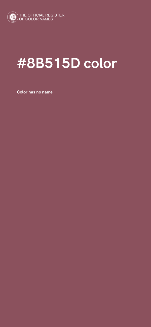 #8B515D color image