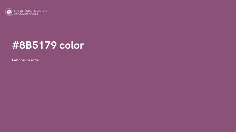 #8B5179 color image