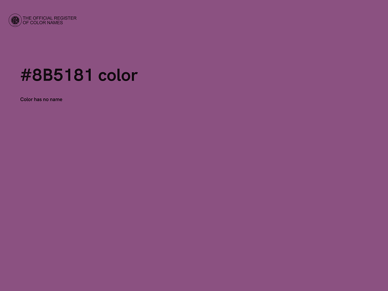 #8B5181 color image