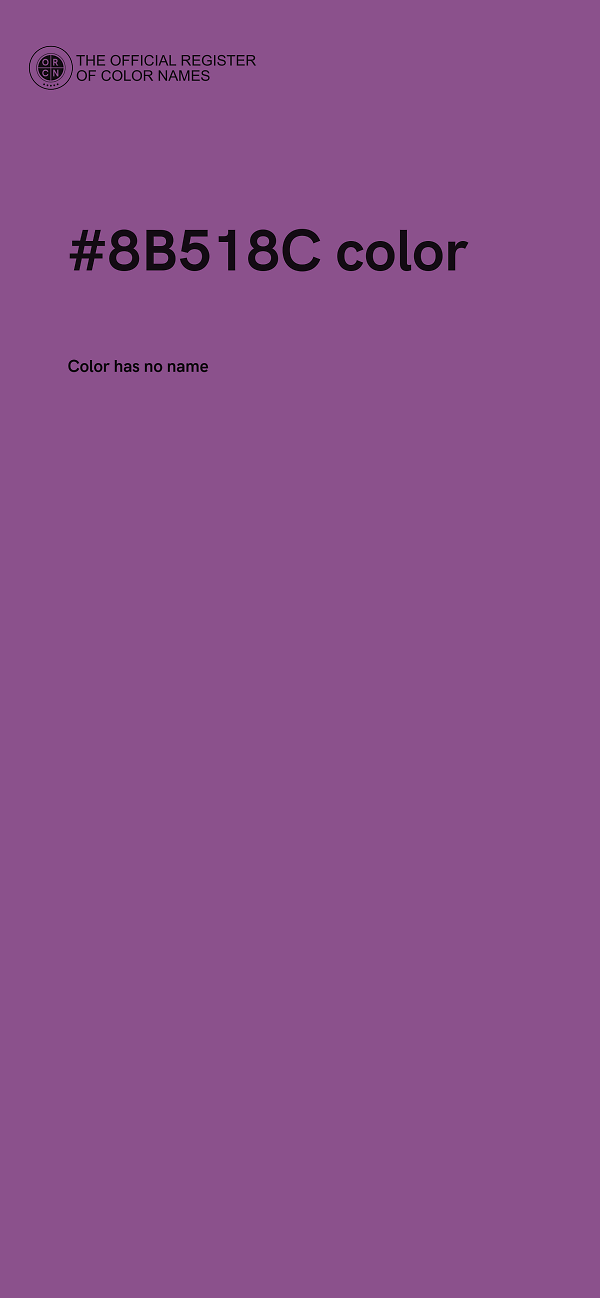#8B518C color image