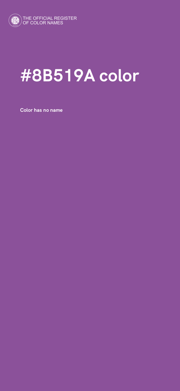 #8B519A color image