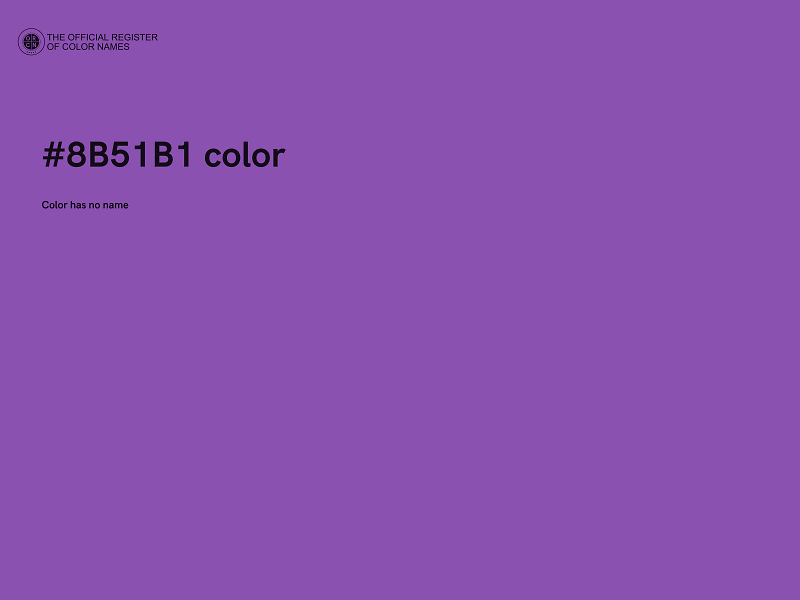 #8B51B1 color image