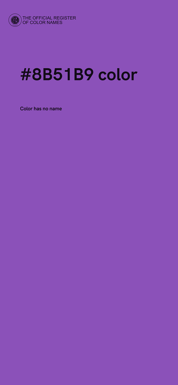 #8B51B9 color image
