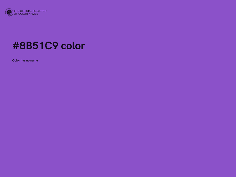 #8B51C9 color image