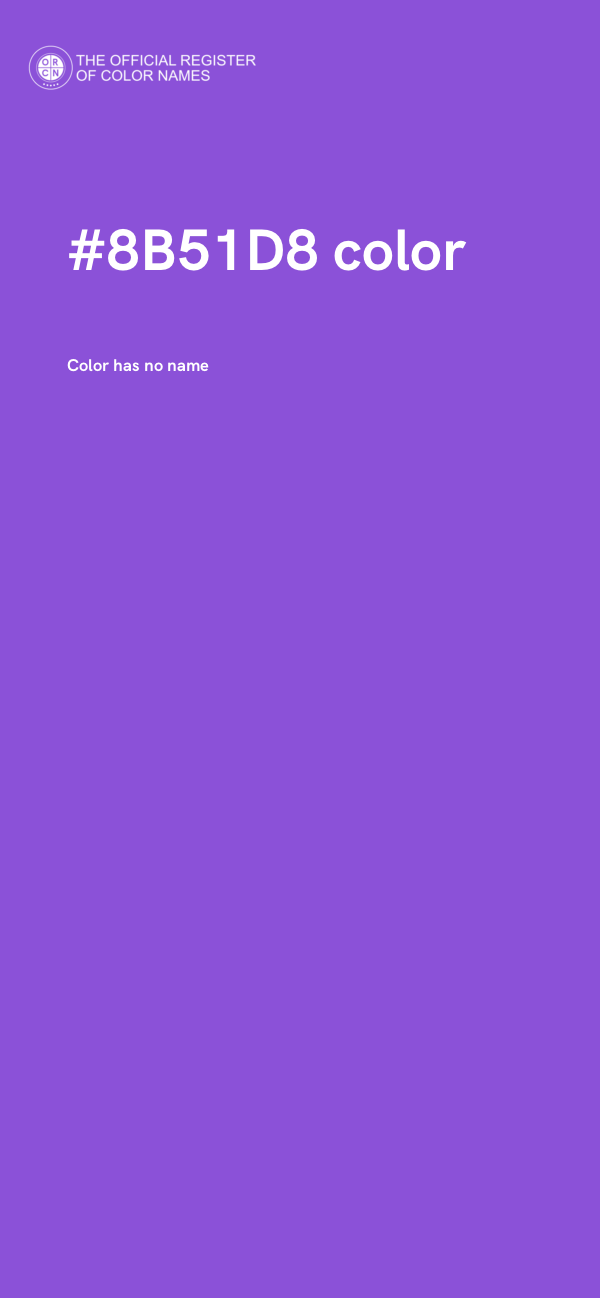 #8B51D8 color image