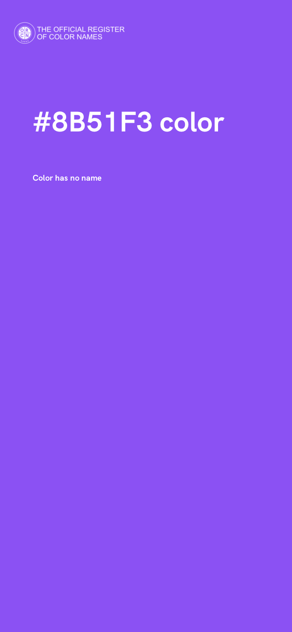 #8B51F3 color image
