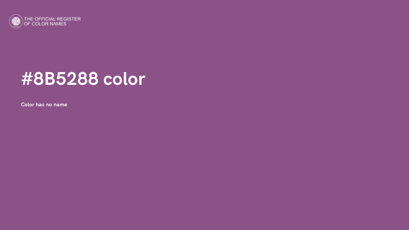 #8B5288 color image