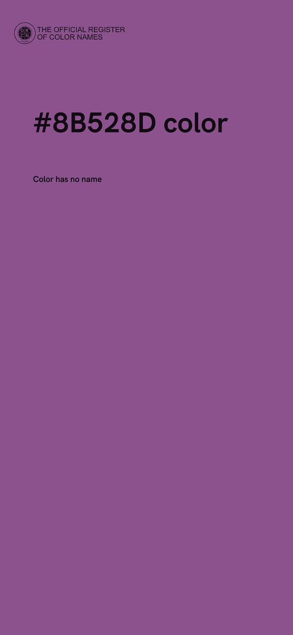 #8B528D color image